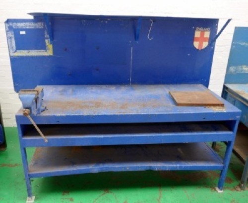 Steel Welding Bench & Record No 5 Vice 2200 x 1600 x 1100mm