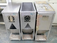 Rapid Granulators Mobile Bins 3 Off
