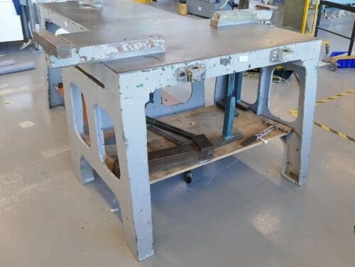 48" x 30" x 35" high CI Work Bench