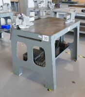 48" x 30" x 36" High CI Work Bench With Vices