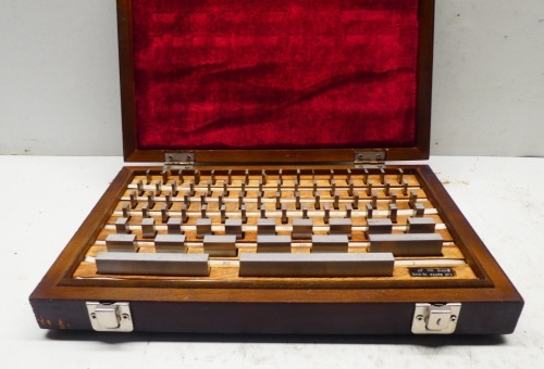Steel Boxed Slip Gauge Set Imperial