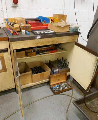Cupboard & Contents, Drills, Reamers, Cutters, Taps