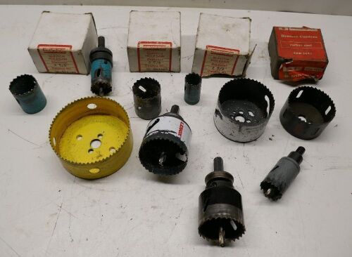 Box of Various Hole saws