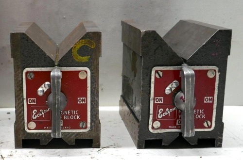 Pair of Eclipse Magnetic V Blocks.