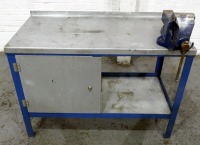 Steel Work Bench/Cabinet.