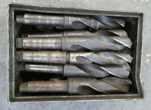 5 Morse Taper Drills.