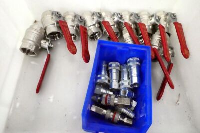 Assorted Ball valves & hydraulic fittings